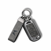 Metal Leather Key Cover For Mahindra Bolero B4 | Mahindra Bolero B4 Key Cover | 3 Button Flip Key