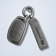 Metal Leather Key Cover For Hyundai Elantra | Hyundai Elantra Key Cover | Hyundai Elantra 3 button smart key cover